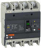 Автоматический выключатель с дифференциальной защитой 25кA 415В 4P 3Т 160А EasyPact EZC | код. EZCV250N4160 | Schneider Electric 